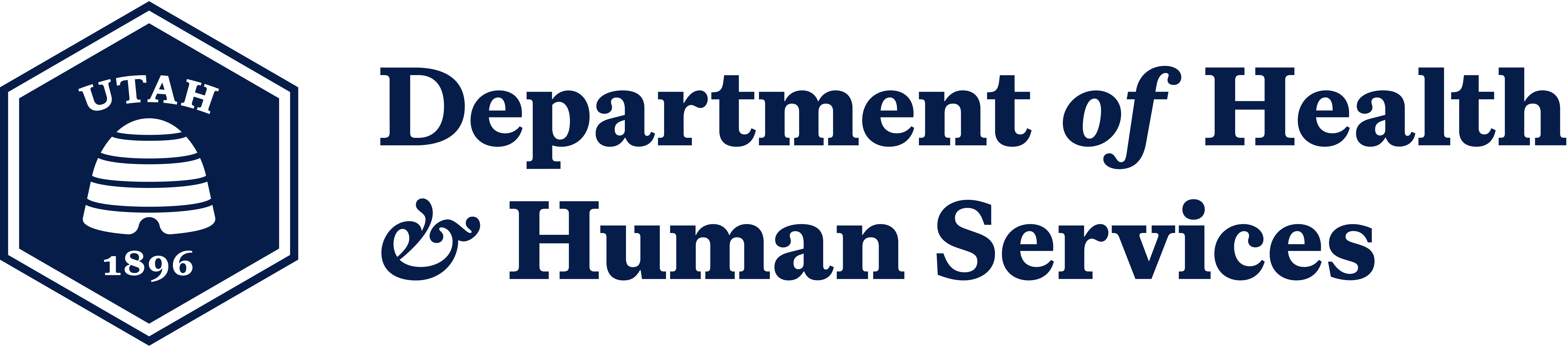 Utah Department of Health and Human Services horizontal logo